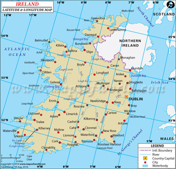 lat/long map ireland