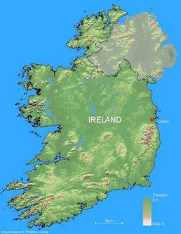 elevation map ireland